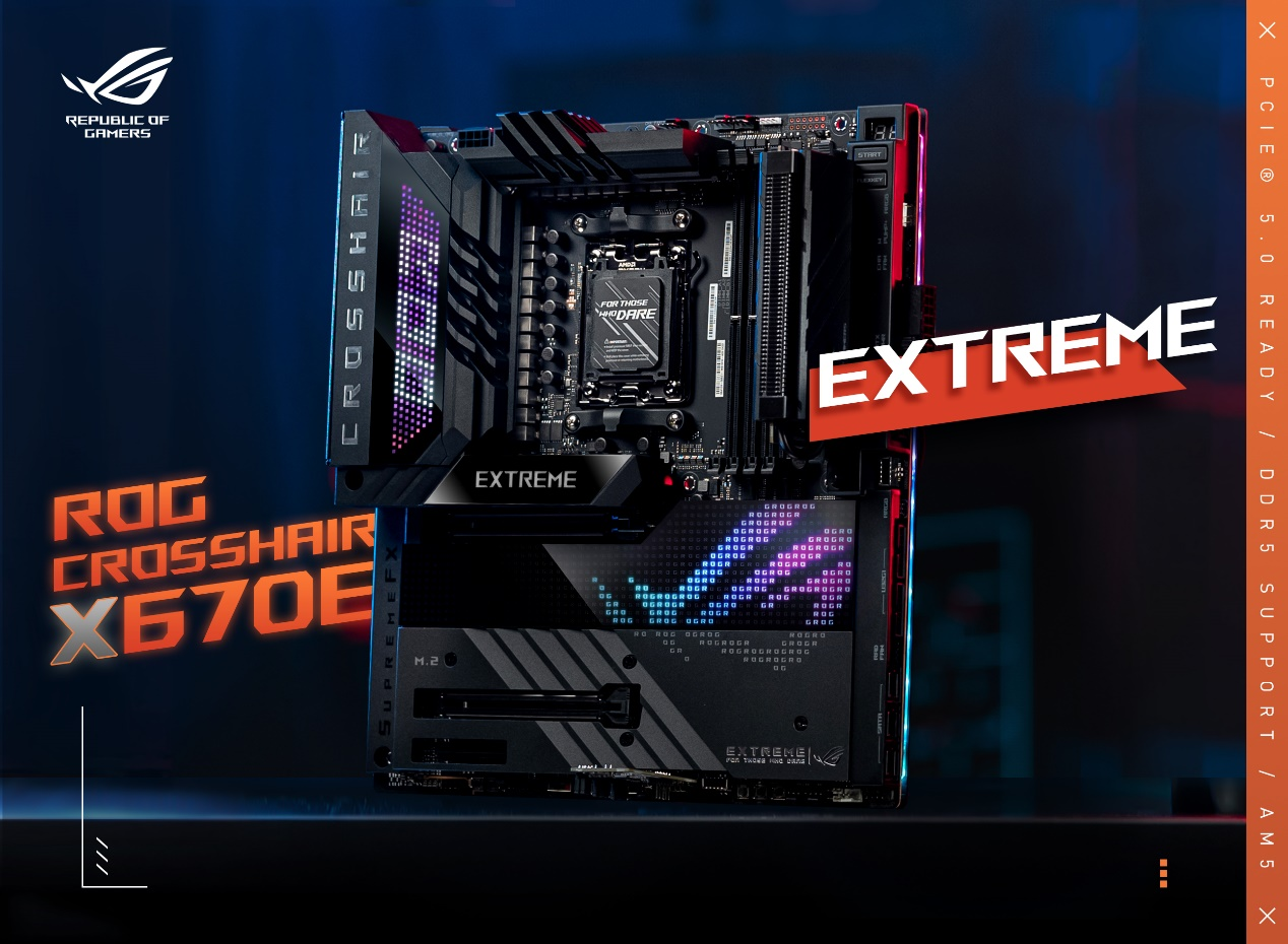 华硕X670E主板5力之巅 性能颜值两开花