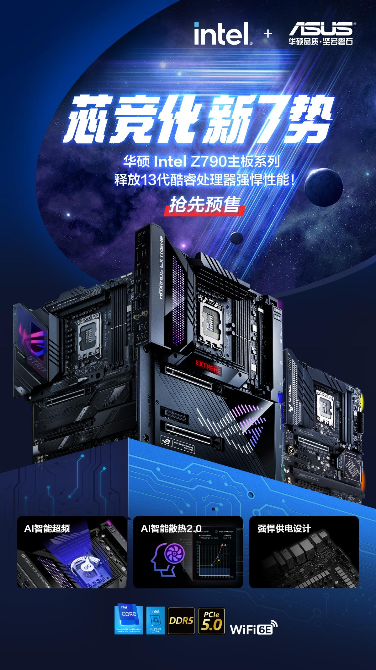 芯竞化 新7势 华硕Z790主板抢先预售