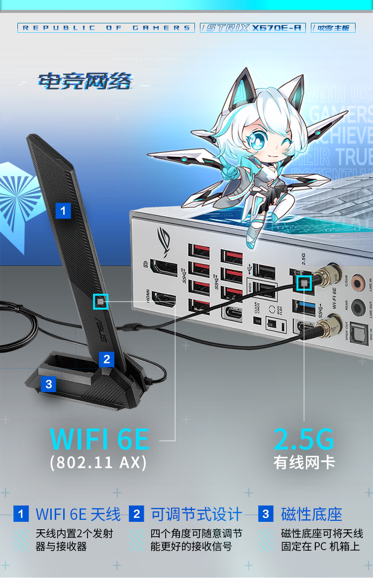 颜值即是战斗力！华硕X670E吹雪主板双11破次元登场