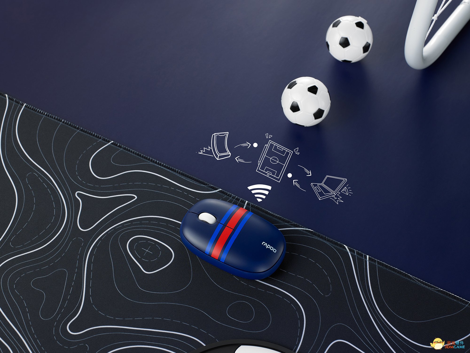 6款不同足球皮肤，雷柏M650多模无线鼠标球迷节日版视频