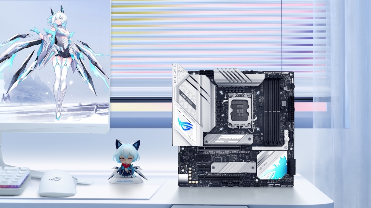 首发有礼 华硕B760小吹雪主板支持DDR5-7800