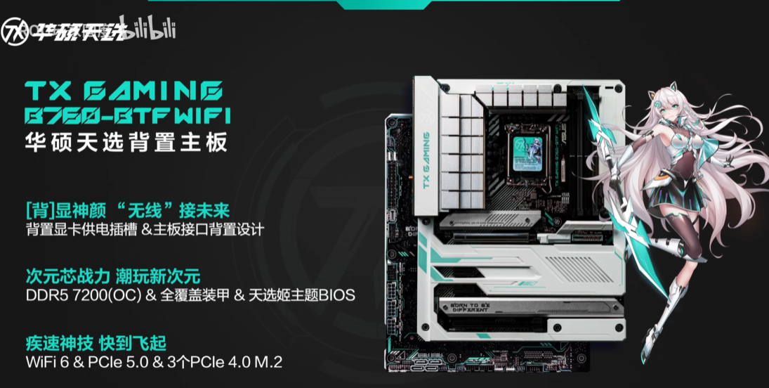 BTF 2.0无线心动 华硕B760天选背置主板将至