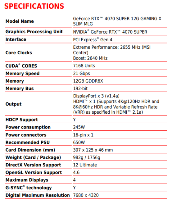 魔龙姬定制，加量不加价！微星RTX 4070 SUPER系列显卡再添新品