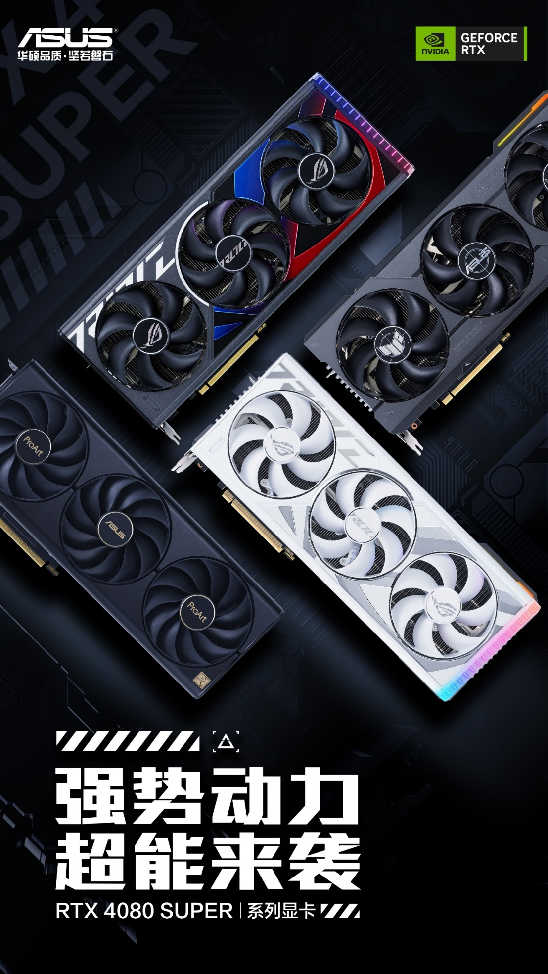 龙年献礼！华硕ROG STRIX 4080 SUPE超能力显卡