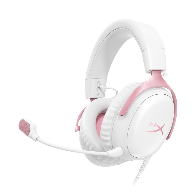 HyperX全新推出Cloud III (Pink)飓风3游戏耳机（雾光粉）