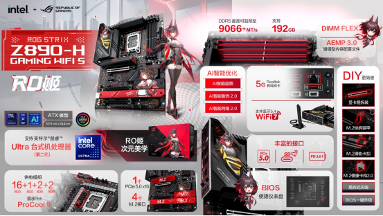 新番定档 华硕Z890 RO姬主板预约开启