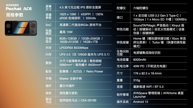 AYANEO Pocket ACE 正式发布——京东现货首发享惊喜国补