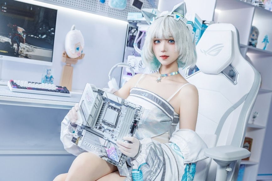 RO姬壁纸创作大赛开启 华硕B850小吹雪全家桶等你拿