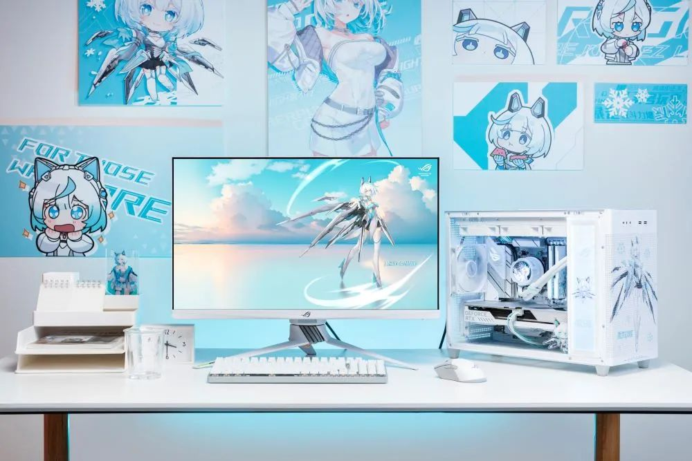 华硕B850/X870吹雪主板加持 打造夏日雪景房