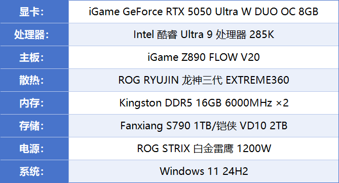 1080P专用，多帧生成后碾压RTX 4060，七彩虹RTX 5050 Ultra评测