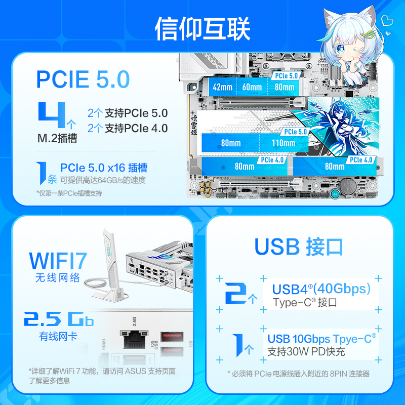 DDR5-8800! 华硕ROG X870吹雪S主板预约