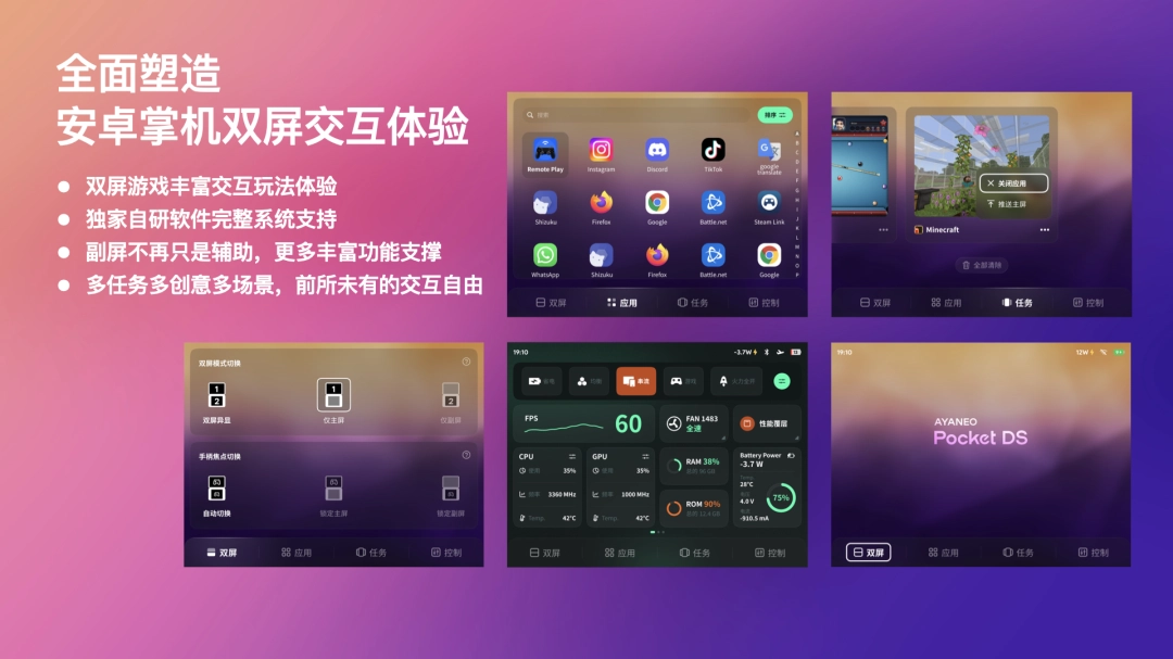 独一无二的双屏体验——全球首款翻盖双屏安卓掌机 AYANEO Pocket DS 正式发布