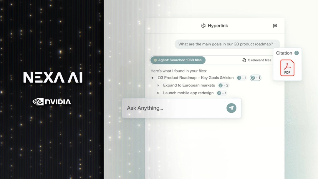 快于点击： NVIDIA RTX PC现已支持 Hyperlink 智能代理搜索功能